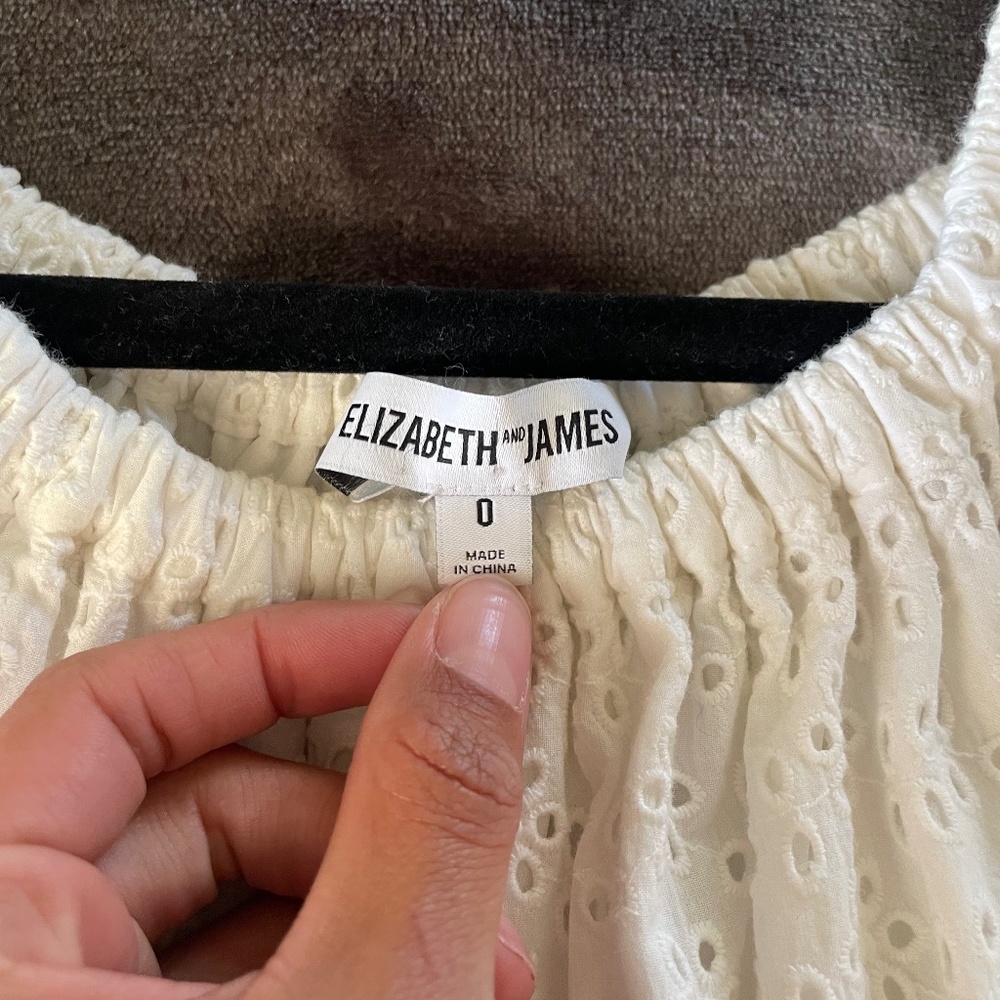 White Elizabeth James summer dress, size 0